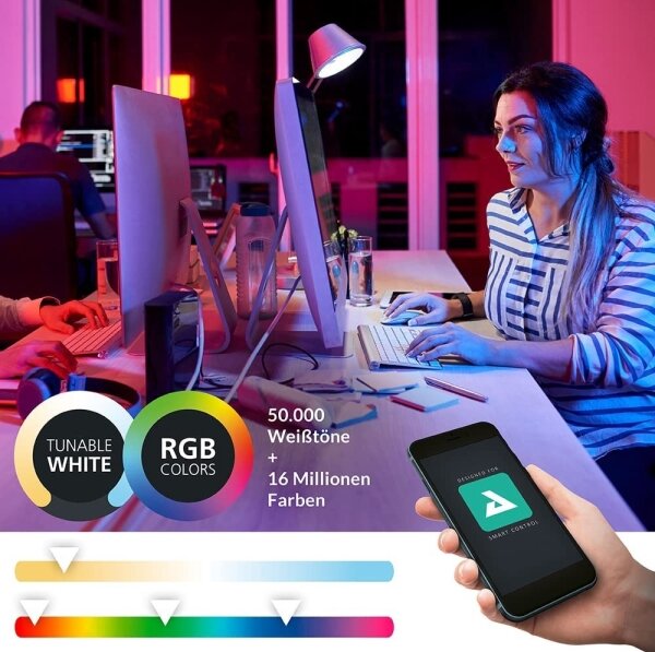 Plafonieră LED RGBW dimabilă SIMOLARIS-Z LED/16W/230V Eglo 99601