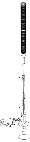 Lampadar REDCLIFFE 4xE27/40W/230V Eglo 43537
