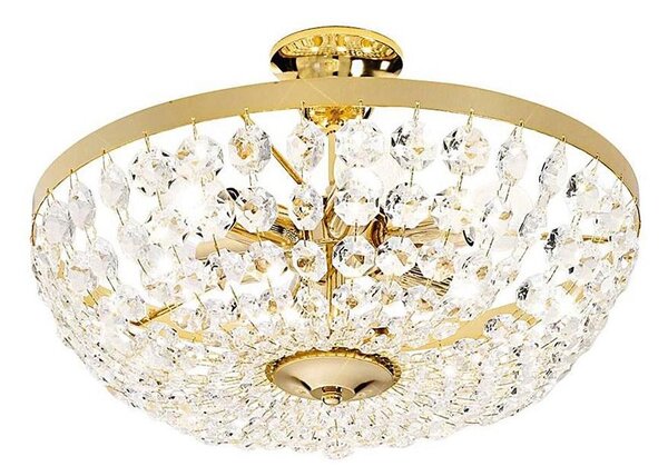 Lustră de cristal pe tijă VALERIE 6xE14/40W/230V 24K aurie Kolarz 960.16K.3
