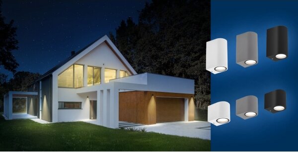 Aplică de exterior PARETE 2xGU10/6W/230V IP54 albă