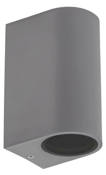 Aplică de exterior PARETE 2xGU10/6W/230V IP54 gri