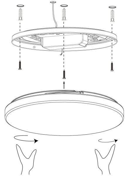 Plafonieră LED dimabilă TOTARI-Z LED/19,2W/230V 2700-6500K Eglo 900001