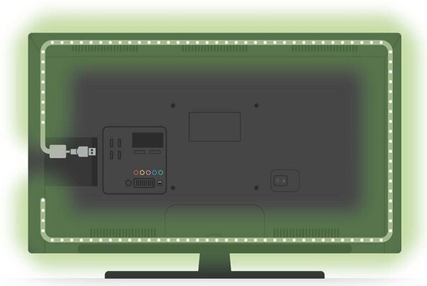 Bandă LED RGB dimabilă SmartLife 2,4m LED/4W/5V Nedis BTLS20RGBW
