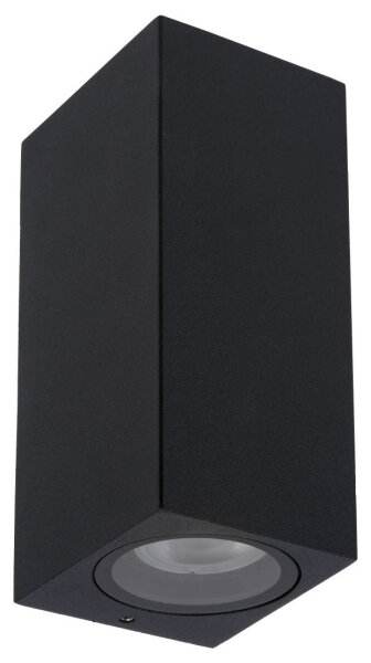 Aplică de exterior ZARO 2xGU10/35W/230V IP44 neagră Lucide 69800/02/30