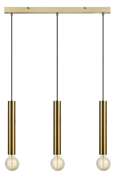 Lustră pe cablu SENCILLO 3xE27/40W/230V aurie Markslöjd 108261