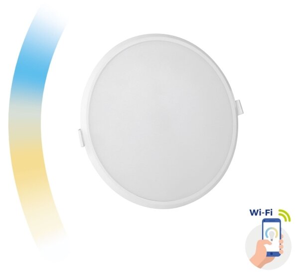 Plafonieră LED încastrată dimabilă ALGINE LED/22W/230V Wi-Fi Tuya rotundă