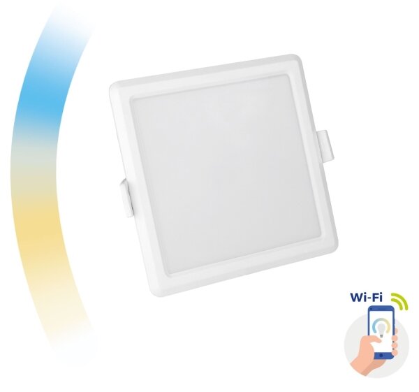 Plafonieră LED încastrată dimabilă ALGINE LED/6W/230V Wi-Fi Tuya pătrată