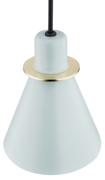 Lustră pe cablu BEVERLY 1xE27/15W/230V albastră/aurie Argon 4682