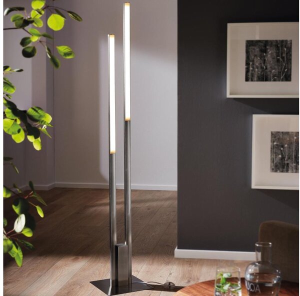 Eglo 55972 - Lampadar FRAIOLI-C LED RGBW dimabil LED/34W/230V crom mat + telecomandă
