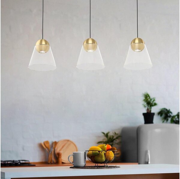 Lustră LED pe cablu CERASELLA 3xGU10/4,5W/230V Eglo 99629