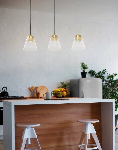 Lustră LED pe cablu CERASELLA 3xGU10/4,5W/230V Eglo 99629
