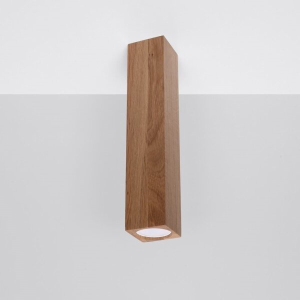 Spot KEKE 1xGU10/40W/230V 30 cm stejar Sollux SL.1041