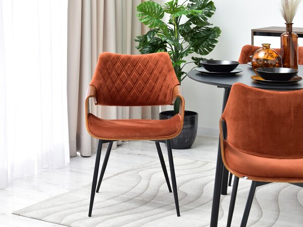 Scaun Rolf K (cupru + negru). Promo -14%. 1111256
