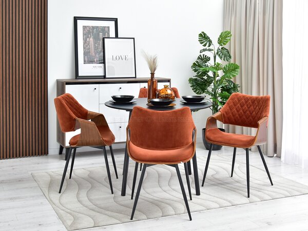 Scaun Rolf K (cupru + negru). Promo -14%. 1111256
