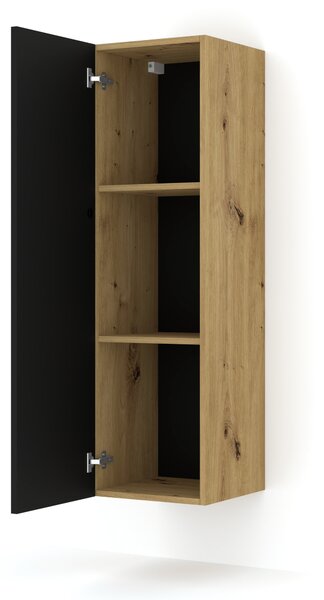 Dulap Dual 120 (Stejar artisan + Negru). 1124859