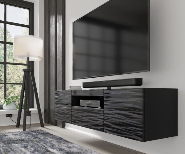 Masă TV Aurora 150 (sahara Negru). 1124865