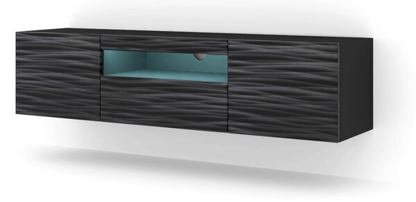 Masă TV Aurora 150 (sahara Negru) (cu iluminat LED). 1124867