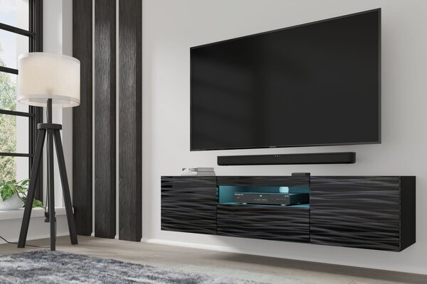 Masă TV Aurora 150 (sahara Negru) (cu iluminat LED). 1124867