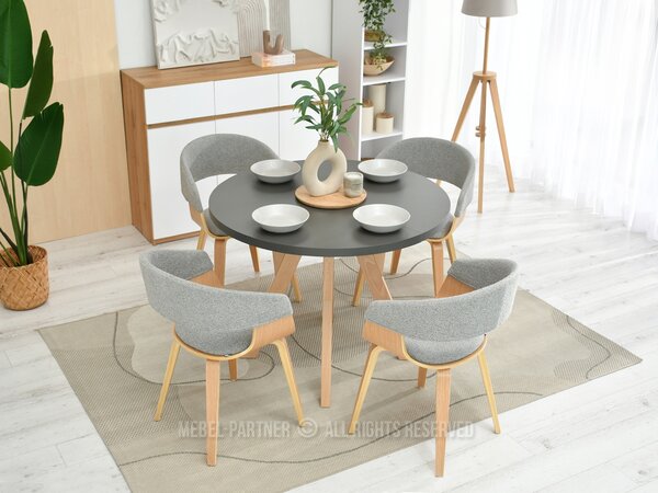 Scaun Renzo (gri + stejar). Promo -15%. 1111262