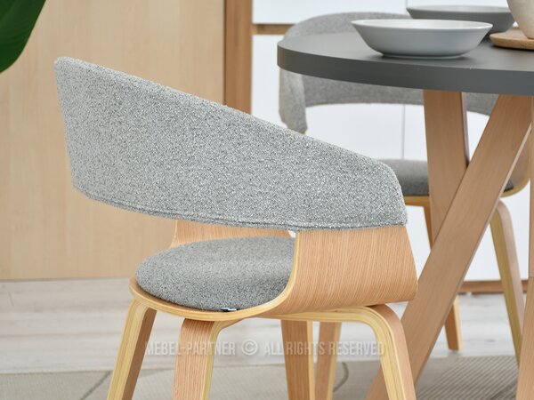 Scaun Renzo (gri + stejar). Promo -15%. 1111262