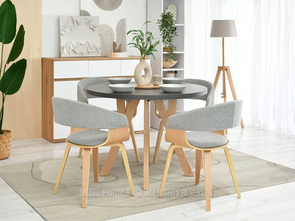 Scaun Renzo (gri + stejar). Promo -15%. 1111262