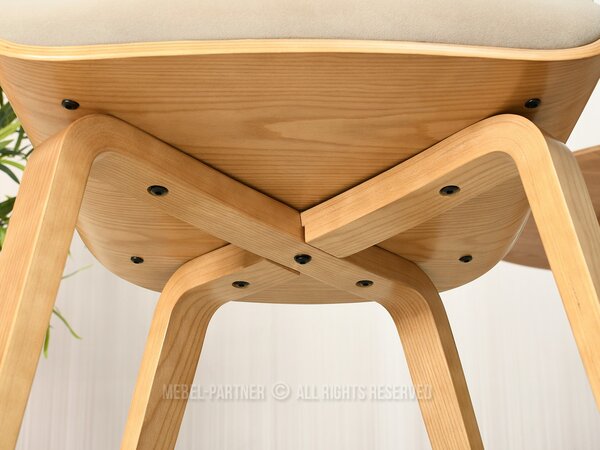 Scaun Sorien K (bej + stejar). Promo -13%. 1111267