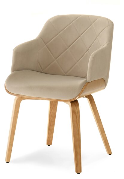 Scaun Sorien K (bej + stejar). Promo -13%. 1111267