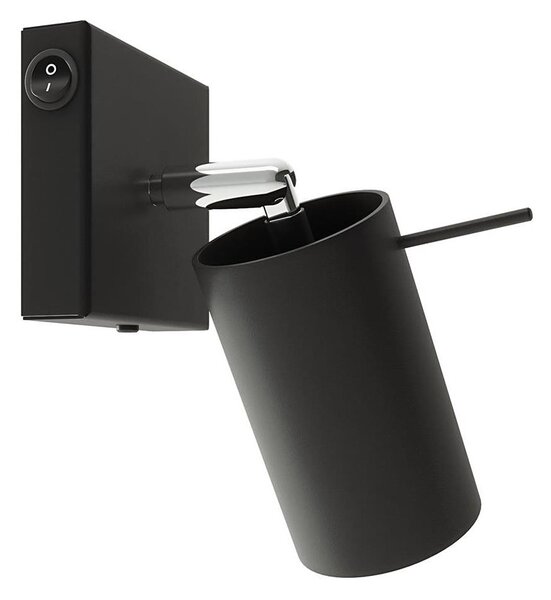 Spot de perete RING 1xGU10/40W/230V negru Sollux SL.1049