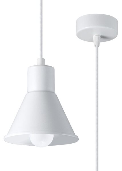 Lustră pe cablu TALEJA 1xE27/60W/230V albă Sollux SL.0983