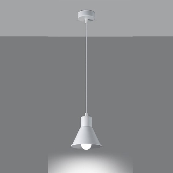 Lustră pe cablu TALEJA 1xE27/60W/230V albă Sollux SL.0983