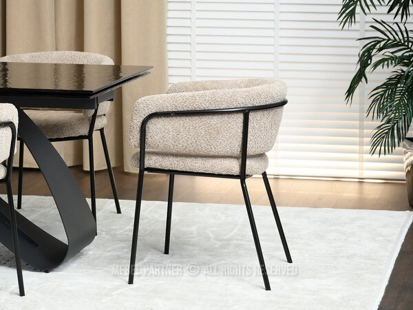 Scaun Sorento (bej închis + negru). Promo -13%. 1111274