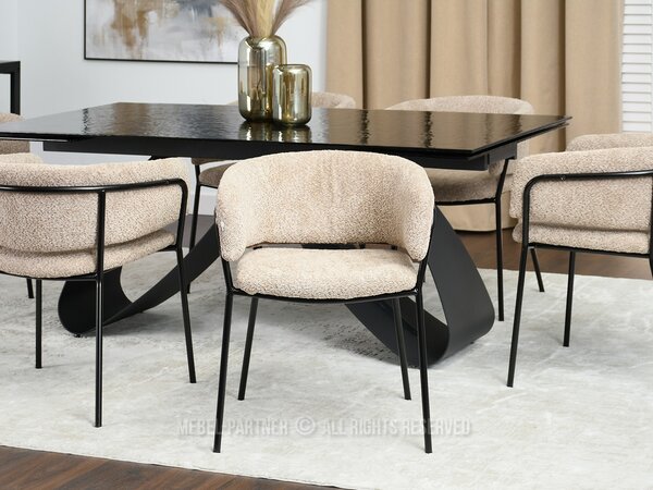 Scaun Sorento (bej închis + negru). Promo -13%. 1111274