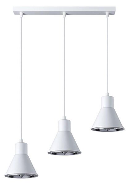 Lustră pe cablu TAZILA 3xES111/60W/230V albă Sollux SL.0988