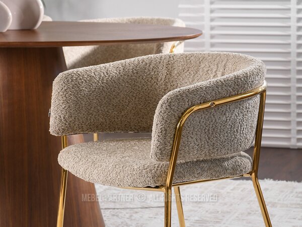 Scaun Sorento (bej închis + auriu). Promo -14%. 1111275