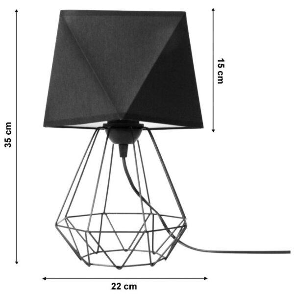 Lampă de masă DIAMENT 1xE27/60W/230V