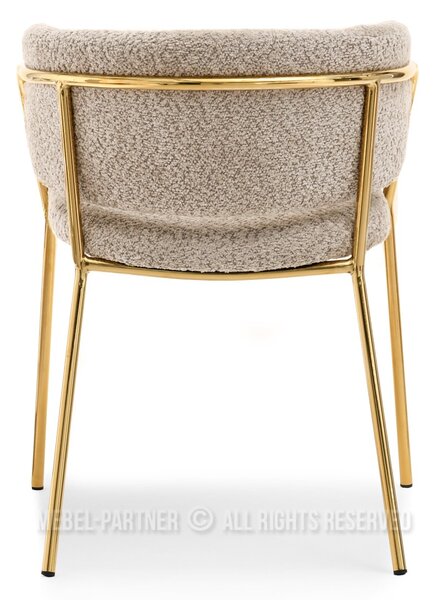 Scaun Sorento (bej închis + auriu). Promo -14%. 1111275
