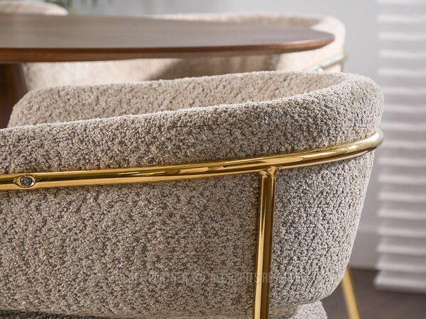Scaun Sorento (bej închis + auriu). Promo -14%. 1111275