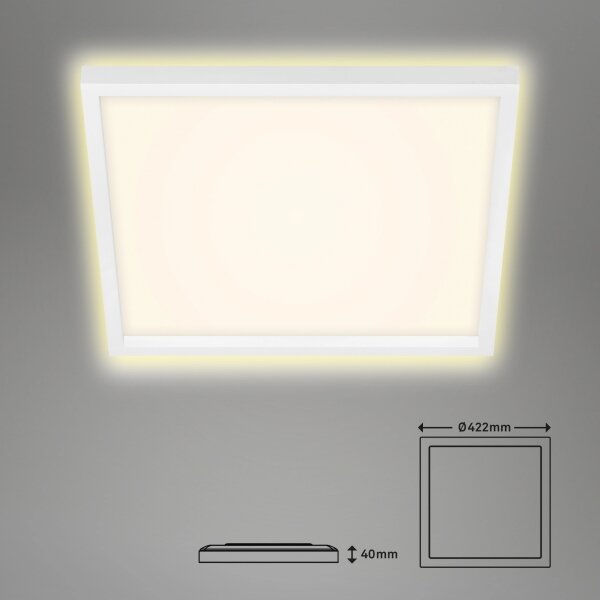 Plafonieră LED CADRE LED/22W/230V 42,2x42,2 cm albă Briloner 7364-016