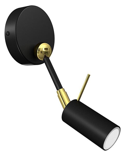 Spot de perete IRIS 1xGU10/MR11/40W/230V negru/auriu