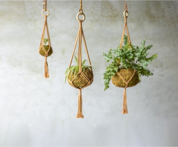 Suport suspendat pentru ghiveci de flori ø 14,5 cm Macramé – Esschert Design