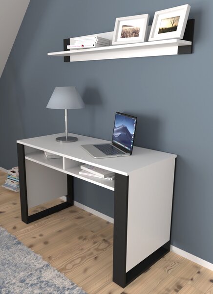 Masă PC Montana (alb + Negru). 1124957