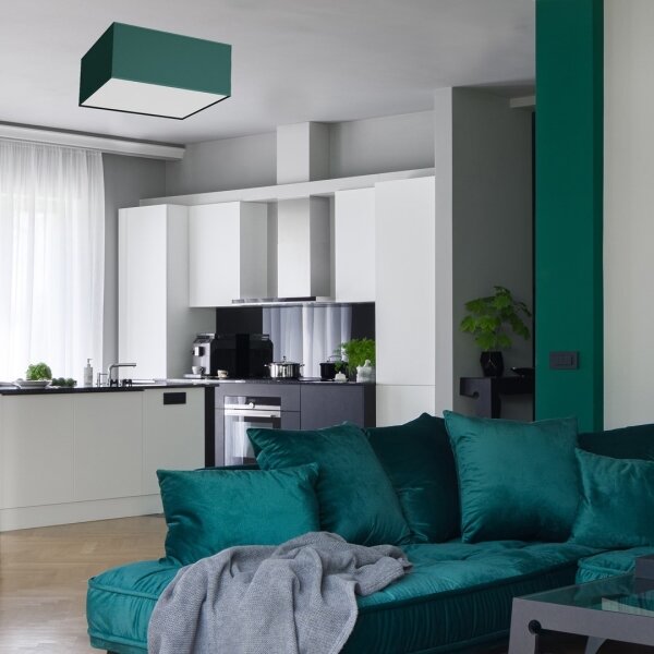 Plafonieră VERDE 3xE27/60W/230V 50x50 cm verde