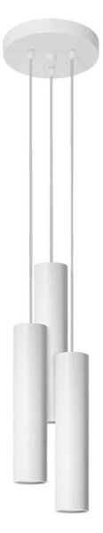 Lustră pe cablu LAGOS 3xGU10/40W/230V albă Sollux SL.1078