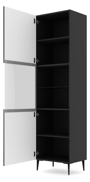 Vitrină 1DS Rowanna (Negru). 1125000