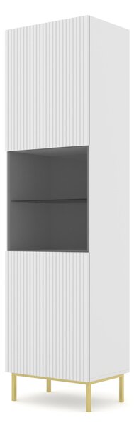 Vitrină 1DS Rowanna (alb + Auriu). 1125017