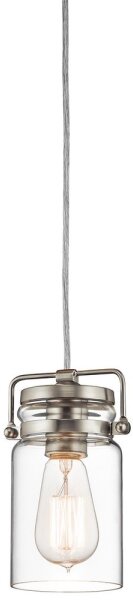 Lustră pe cablu BRINLEY 1xE27/60W/230V crom mat Elstead KL-BRINLEY-MP-NI