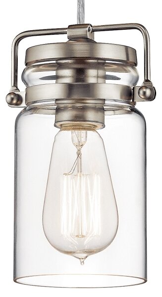 Lustră pe cablu BRINLEY 1xE27/60W/230V crom mat Elstead KL-BRINLEY-MP-NI
