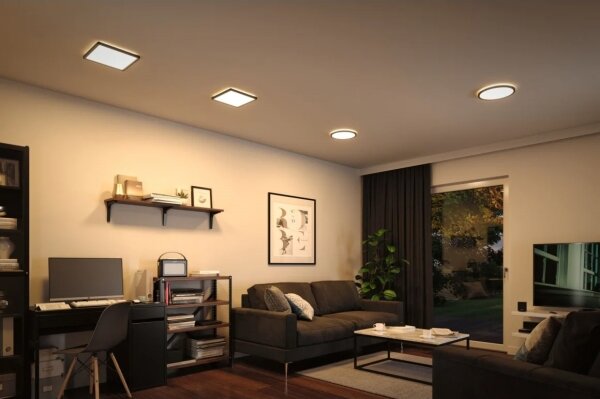 Plafonieră LED/16W ATRIA 230V neagră Paulmann 71001