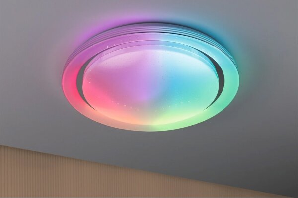 Plafonieră dimabilă LED RGBW/38,5W RAINBOW 230V Paulmann 70547 + telecomandă