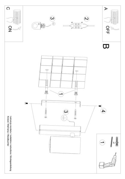 Aplică UTTI 1xGU10/40W/230V albă Sollux SL.1076